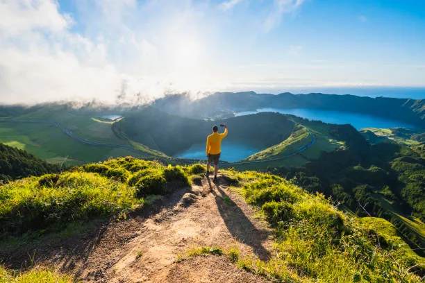 Hikes at the national park in California, USA